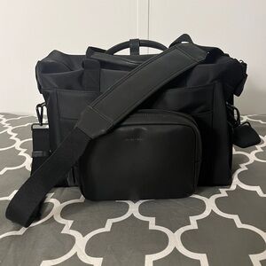 Monos Black Nylon Metro Duffle